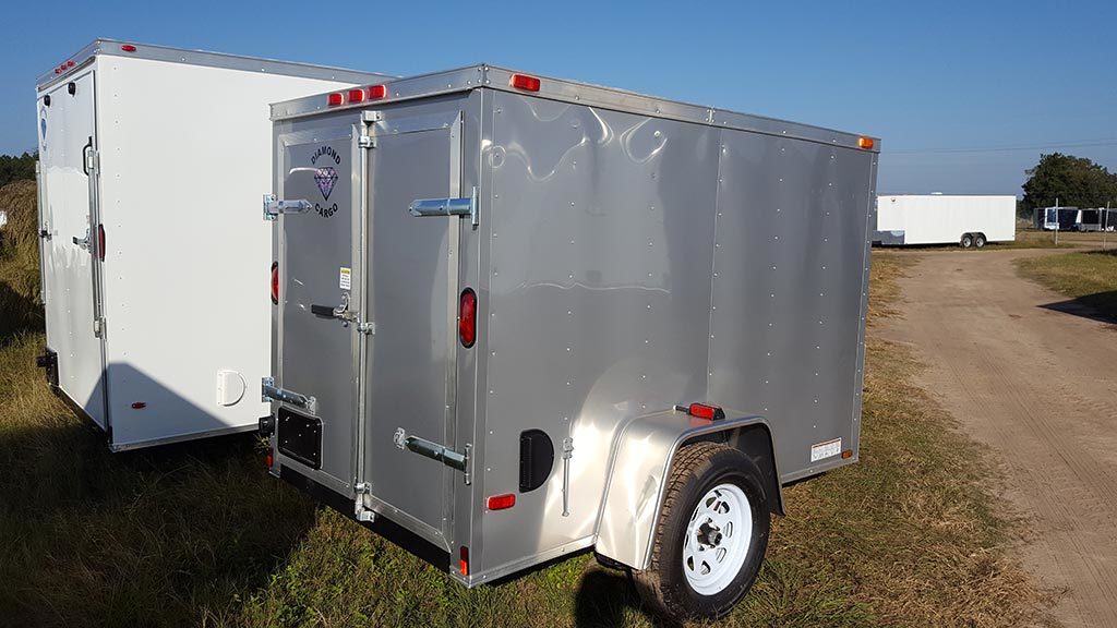 5′ x 8′ V Nose Cargo Trailer Guaranteed Lowest Prices on Diamond Trailers