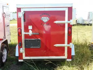 4x6 V Nose Single Axle Diamond Cargo Trailer